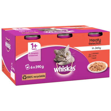 Whiskas Can Chicken in Jelly - 390gm 6pcs image