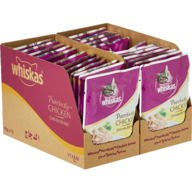 Whiskas Pouch Cat Wet Food - 85gm - 24pcs image