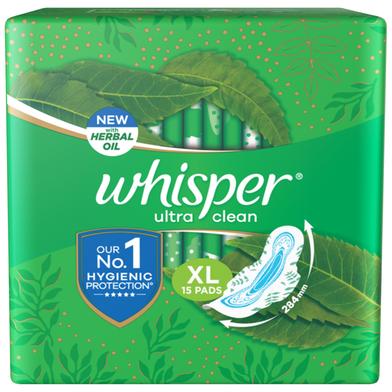 Whisper Ultra Clean Wings Sanitary Pads for Women, XL image