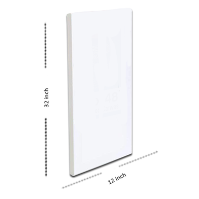 White Canvas 12x32 inch 1Pcs image