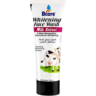 Whitening Face Wash Milk Extract, Tea Face Wash (Glowing Face Wash Milk Extract Tube Milk Face Wash) -100ml image