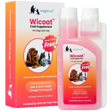 Wicoat Syrup Multi Vitamin And Coat Tonic For Cats And Dogs 250ml image
