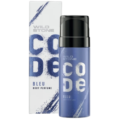 Wild Stone - Code Bleu No Gas Body Perfume For Men, Long Lasting Intense Fragrance - 120ml image