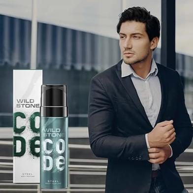 Wild Stone - Code Steel No Gas Body Perfume For Men, Long Lasting Masculine Fragrance - 120ml Slide 5