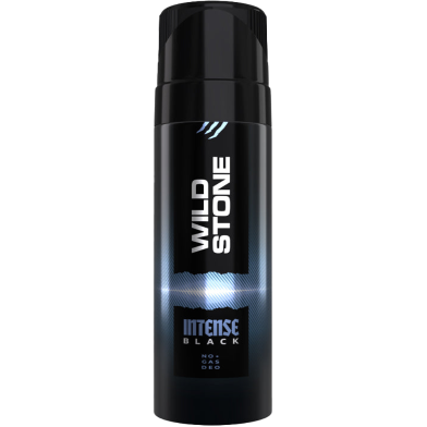 Wild Stone Intense Black Long Lasting No Gas Deodorant for Men (Indian) - 150 ml image