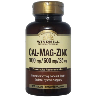 Windmill Calcium Magnesium and Zinc 100 Tablets image