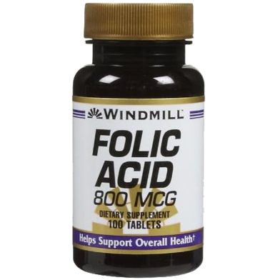 Windmill Folic Acid 800mcg 100 Tablets image