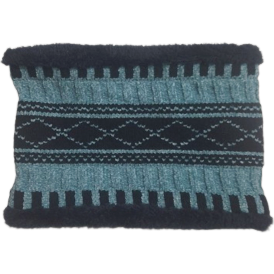 Winter Unisex Knitted Gradient Windproof Wool Scarf Women Men Plush Thicken Warm Scarf Female Head Scarf Neck Scarf Ski Mask image