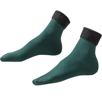 Winter Warm Solid Socks Thicken Thermal Socks For Women Men Wool Cashmere Black Skin Seamless Snow Sock Velvet Unisex Socks image