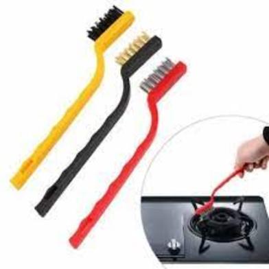 Wire Brush, Household Cleaning Brush for Stove Burner Tiles Tap - 3 Pcs Slide 5