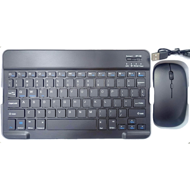 Wireless Bluetooth Keyboard And Mouse Set Rechargeable Compact for iPad Laptop Android iOS Windows image