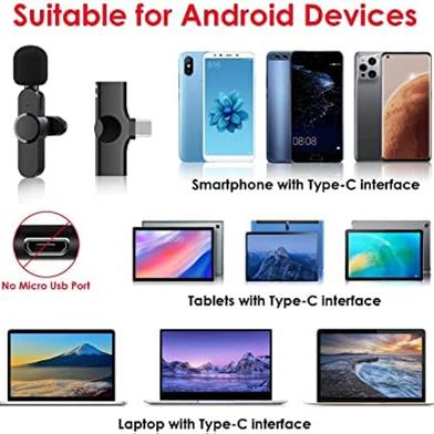 Wireless K8 Type-C Microphone for YouTube Facebook Live Stream Slide 5