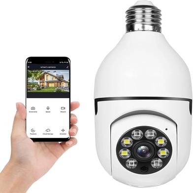 Wireless WiFi Light Bulb Security Camera – Night Vision Socket Camera image