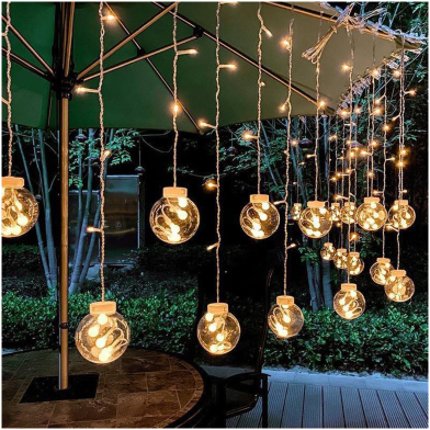 Wish Ball LED Fairy Light for Curtains- 16 feet, 12 Wish Ball image