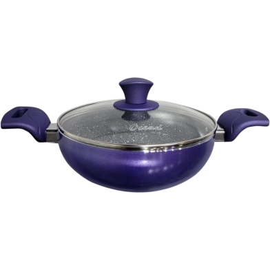 Wok Non Stick 22cm With Lid Purple Color image