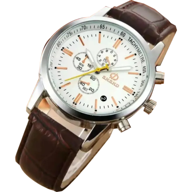 Wokai Stainless Steel Men's Quartz Watch for Timeless Style image