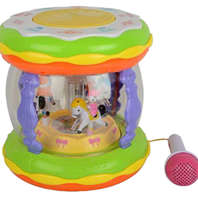 Wonderland Merry Go Round Music Drum -118388350 image