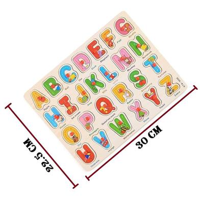 Wooden ABC Puzzle For Kids Early Educational Toys image