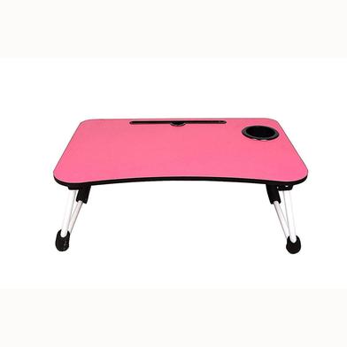 Wooden Foldable Laptop Table - Pink image