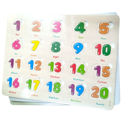 Wooden Number Puzzle Designed For Children image