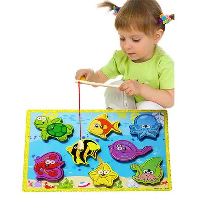 Buy Wooden Sea Animal Magnetic Puzzle or Chunky Wooden Puzzle (Get Any One Tom and Jerry Key Ring FREE)