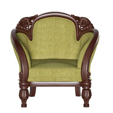 Wooden Single Seater Sofa - Panam - (SSC-344-3-1-20) image