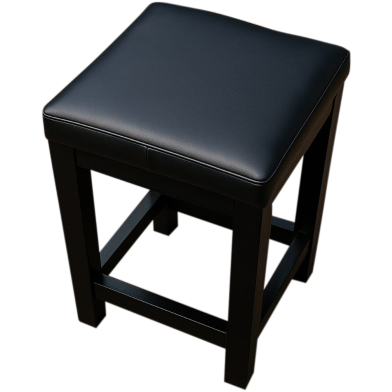 Wooden Stool Black Dash 1Pcs image