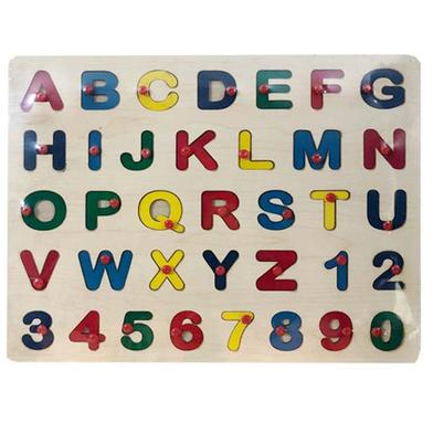 Wooden alphabet - English (Capital letter) image