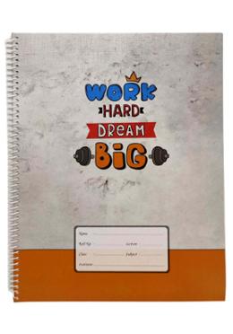  Floral Spiral Khata (White) - 300 Pages Any Design image