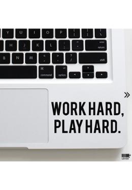 DDecorator Work Hard Laptop Sticker image