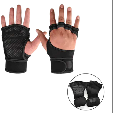 Workout Gloves with Wrist Support for Gym Workouts, Pull Ups Gym image