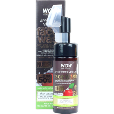 Wow Apple Cider Vinegar Foaming Face Wash 150ml image