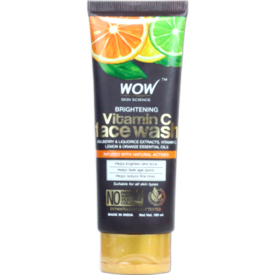 Wow Skin Science Brightening Vitamin C Face Wash 100ml image