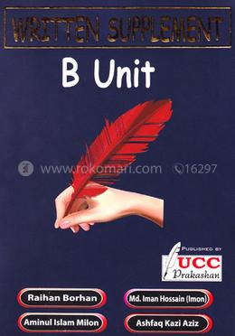 Written Supplement - B Unit image