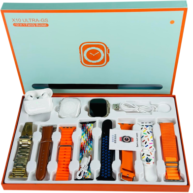 X10 Ultra-GS 12 in 1 Seven Straps Smart Watch image