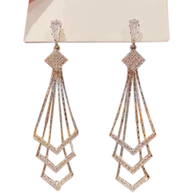 XIYANIKE Rhinestone Pearl Luxury Fashion Earrings For Women image