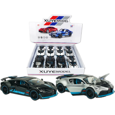 Toybliss XU YE 1:24 Die-Cast Bugatti Pull Back Car (K240B3), Ages 3 Plus image