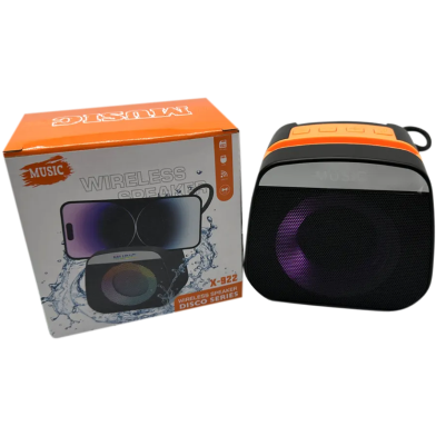 X 922 Bluetooth Usb Aux Sd Card And Fm Radio Supported Stylish Rgb Lighting Disco Series Speaker image