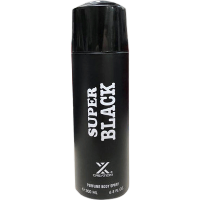 X Creation Super Black Perfume Body Spray 200ml image