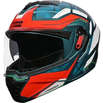 X- Trooper DV D2 Decor Modular Full Face Bike Helmet image