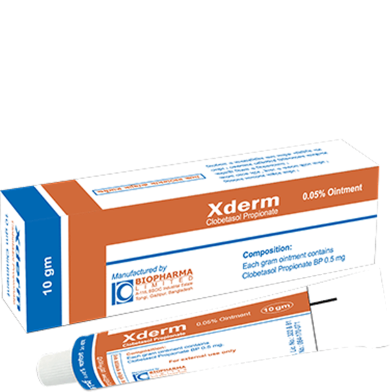 Xderm 0.05 Parsent Ointment 10 gm tube image