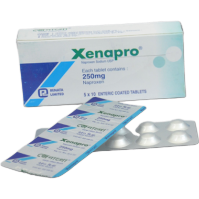 Xenapro 250 mg Tablet 6's strip image
