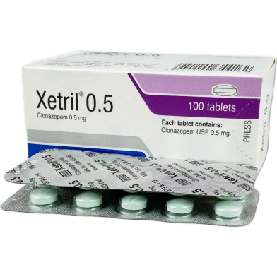 Xetril 0.5 mg Tablet 10's Strip image