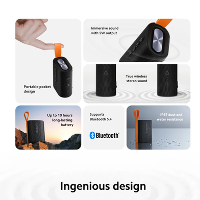 Xiaomi Sound Pocket 5W IP67 Bluetooth 5.4 Portable Speaker- Black Slide 3
