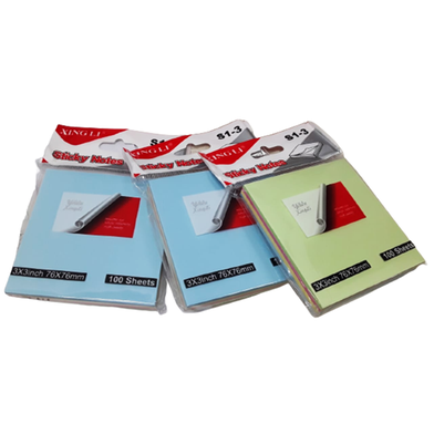 XinGli Sticky Notes - 100 Sheets 3x3 Inch (Any Color) image