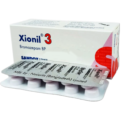 Xionil 3 mg Tablet 10's strip image