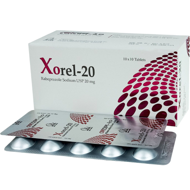 Xorel 20 mg Tablet 10's Strip image