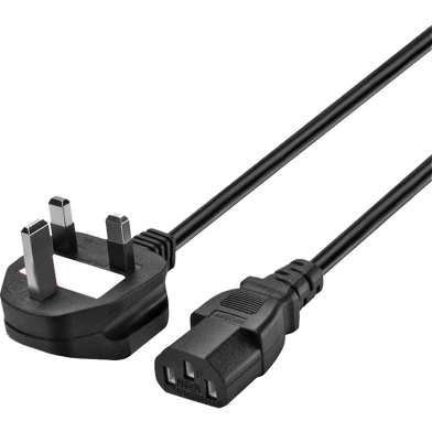 Xtreme 3 Pin White Fuse 1.5m Good Quality Desktop Power Cable image