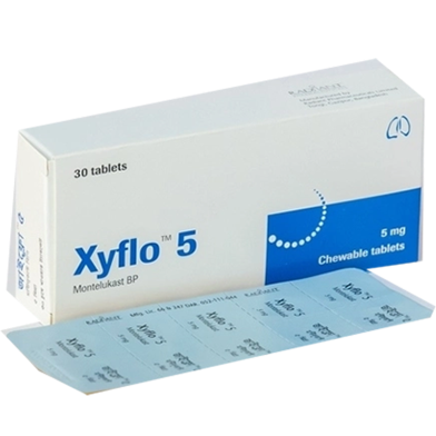 Xyflo 5 mg Chewable 10's Strip Tablet image
