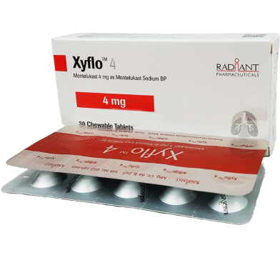 Xyflo 4 mg Chewable 10's Strip Tablet image